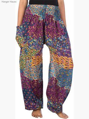 Soft Rayon Harem Yoga Pants with Pockets S-4XL Plus Size